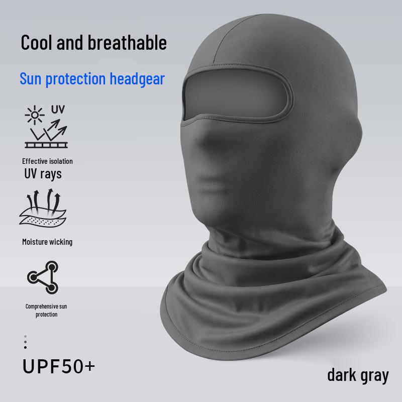 Quick-Dry Multifunctional Summer Cycling Face Mask: Breathable, Sun-Protective, Ice Silk Balaclava & Headband