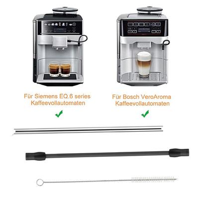 Useful Pressure Resistance Clean Food Grade Coffee Machine Stainless Steel Milk Pipe And Cleaning Brush Tool Set Coffee Machine Milk Hose