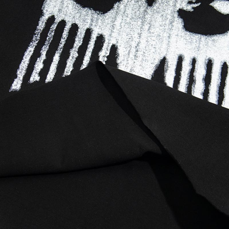 ZYLLO Modă Casual Negru Alb Tricou Bărbați Femei Tricou Oversized