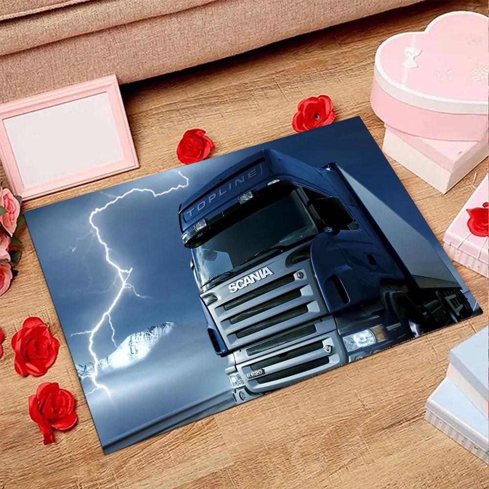 1 Stück Erstklassiger LKW S-Scania Badezimmer Saugmatten Rutschfeste Matten Heimdekorationszubehör Teppiche Heimküche Bodenmatten