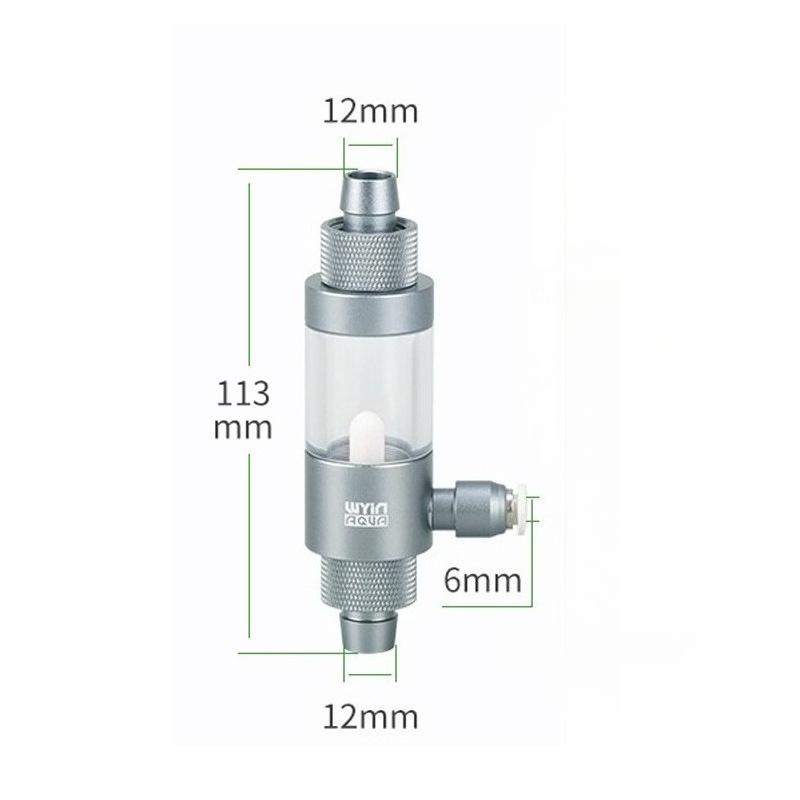 Аквариумный диффузор CO2 Наблюдаемый Быстрое Введение Анти-рефлюкс Внешний распылитель CO2 для аквариума Внешний диффузор-распылитель CO2 для аквариума