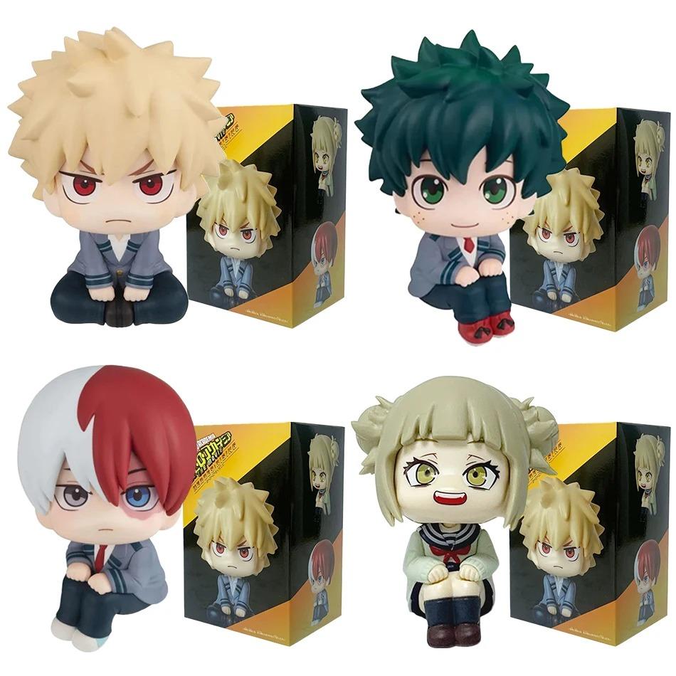 Trending! 9-10cm My Hero Academia Chibi Figures: Midoriya, Shigaraki, Bakugo Todoroki Kawaii Anime Statues Gifts In stock