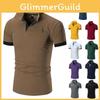 New Polo Mens Shirt Slim Fit Short Sleeve Basic Shirts Muscle Tee Tshirt Tops