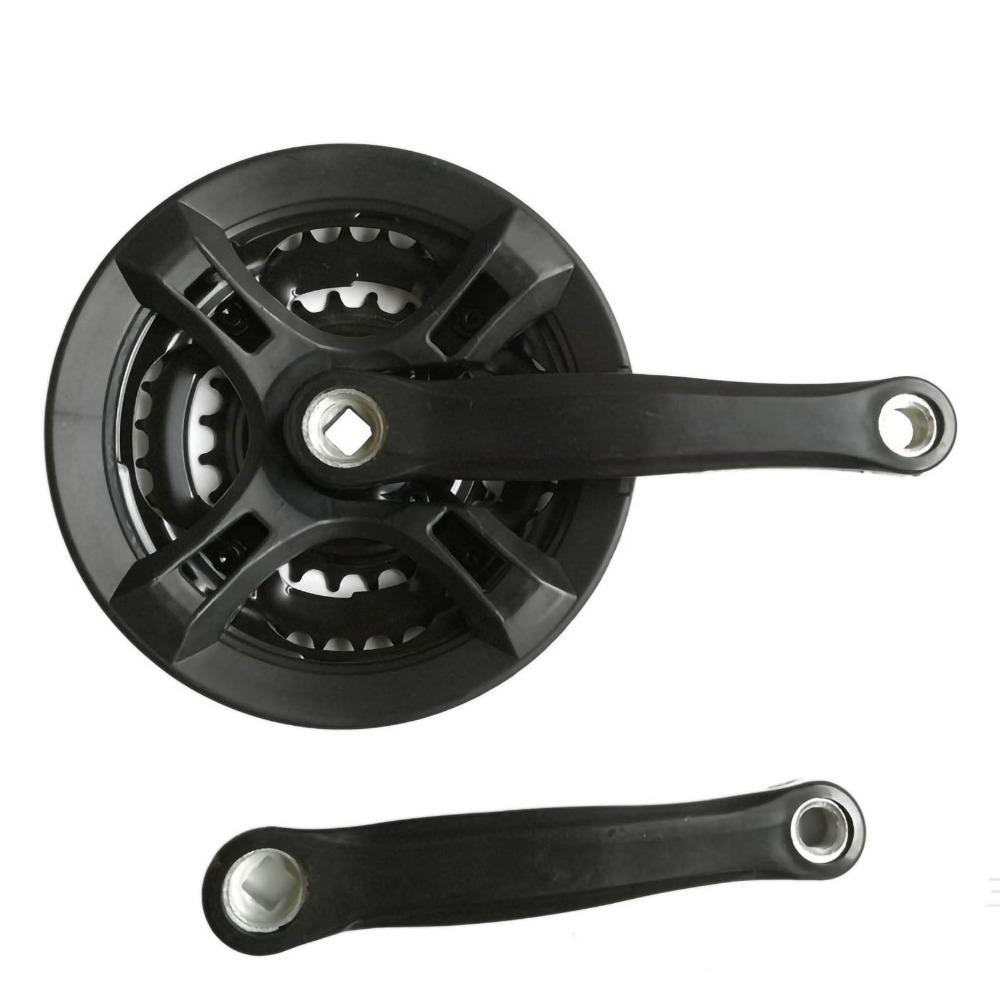 42T 3 Chip Mountain Bike Crankset Iron Bike Sprocket Durable Bicycle Crankset  Road Bikes чёрный