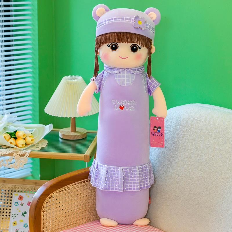 

Adorable And Pink Purple Bunny Plush Pillow Long Cuddly Stuffed Animal 80cm/31.50in фиолетовый