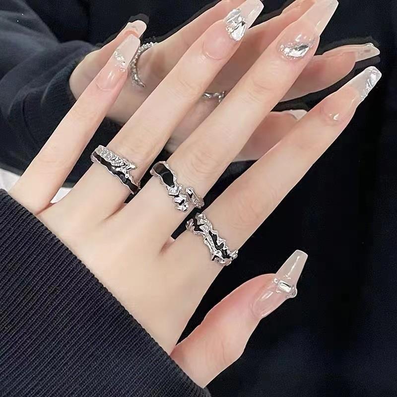Fashionable Copper Chic Ring For Women With Unique Geometric Design Openfinger