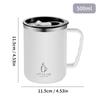 Double Layer Insulated Coffee Mug Reusable Sealed Water Cup For Student Portable Travel Office 304 Stainless Steel Thermos Cup