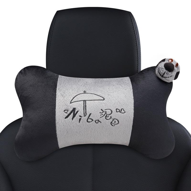 ICAROOM Car Headrest Neck Pillow, Hollow Cotton Car Cushion, Cartoon Car Bone Pillow NB-103KT