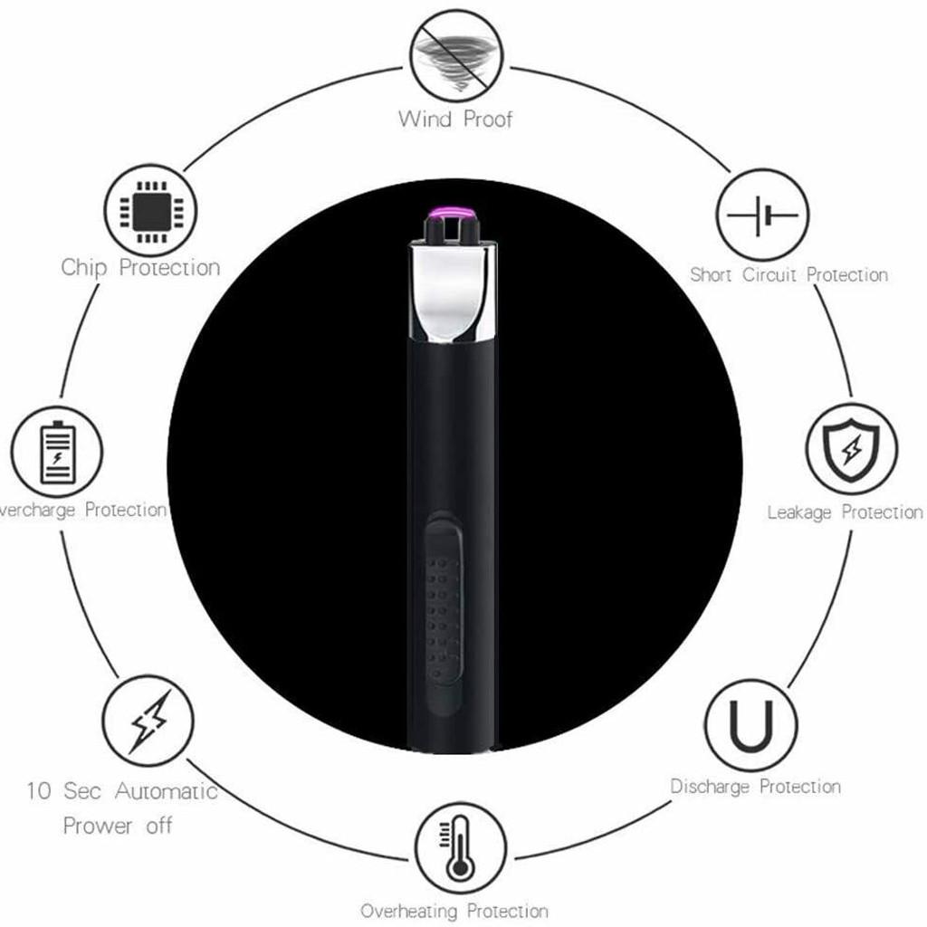 Photoelectric USB Charging Lighter Windproof Flameless Electronic Lighter