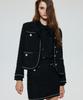 Untage Chain Fringe Tweed Jacket [Black(Woman)]_Uto-Fb51