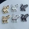 Handmade Antique Bronze Single-Sided Small Elephant Pendant for DIY Jewelry Making