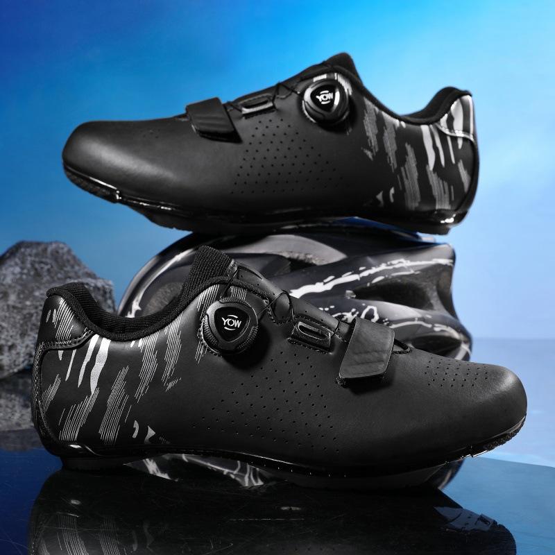 Zapatillas de Ciclismo para Hombre y Mujer, Zapatos para Bicicleta, Hebilla Giratoria, Bloqueo de Montaña, Bloqueo de Carretera, Zapatillas de Ciclismo para Exteriores Desbloqueadas