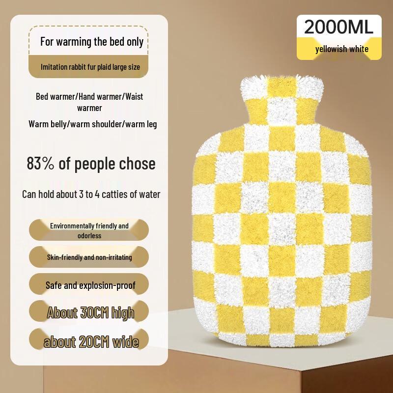 Fumede Plush Water-filled Hot Water Bottle