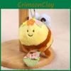 Animal Plush Bee Charm With Flower And Checkered Basket Decoration For Kids