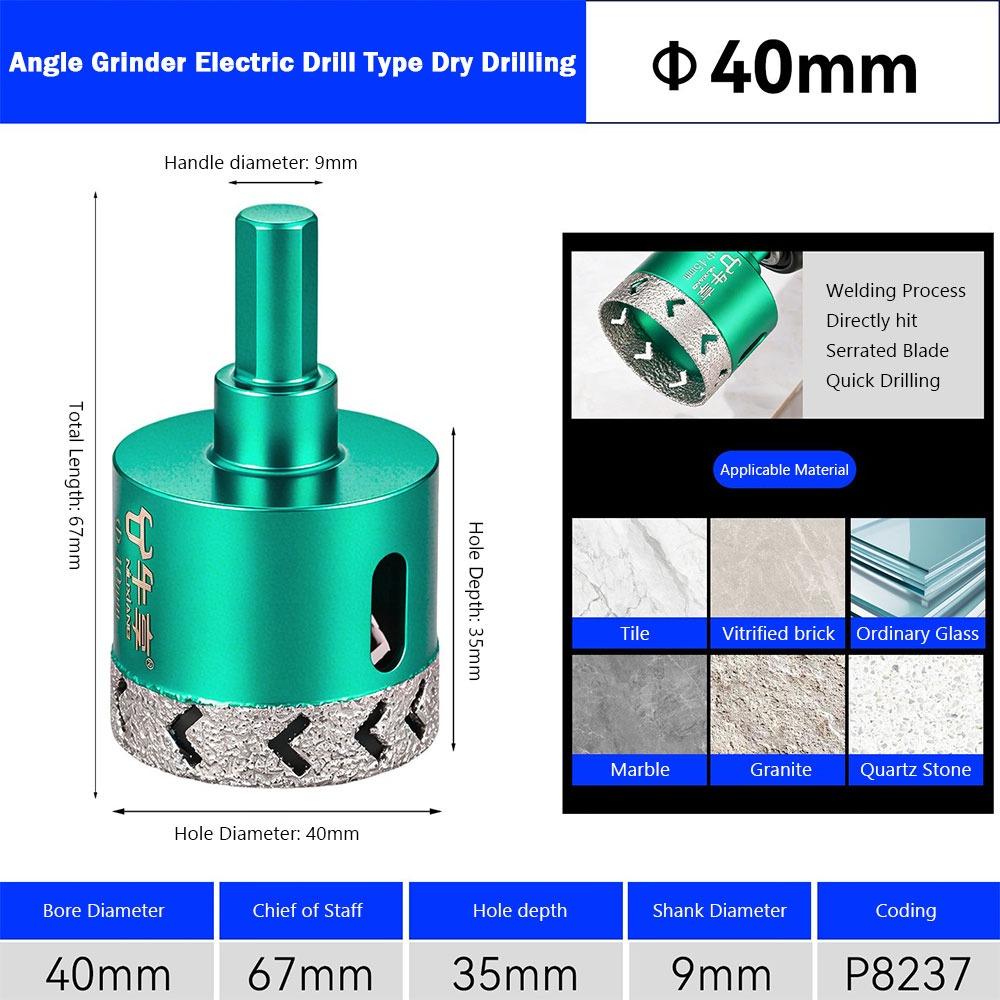 Special Use Ceramic Drill Bit Thickened Body Angle Grinder Hole Saw Tile Hole Saw Ceramic