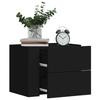VidaXL Wall-mounted Bedside Table Black 45x30x35 Cm, Storage Cabinet, Hanging Wall Cabinet, Storage Cabinet 848327