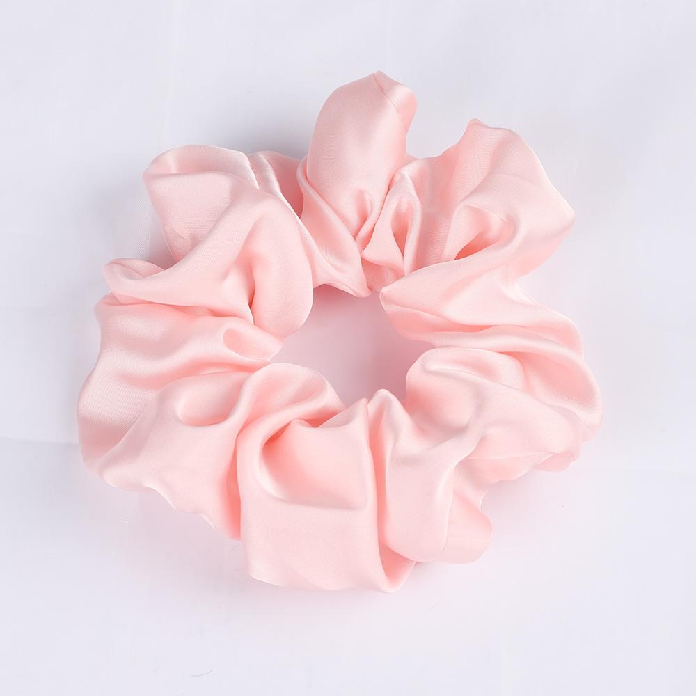Silk Satin Scrunchies Elastic Hair Bands Women Girls Ponytail Holder Hair Ties Headbands High Quality Hair Accessories Fashion