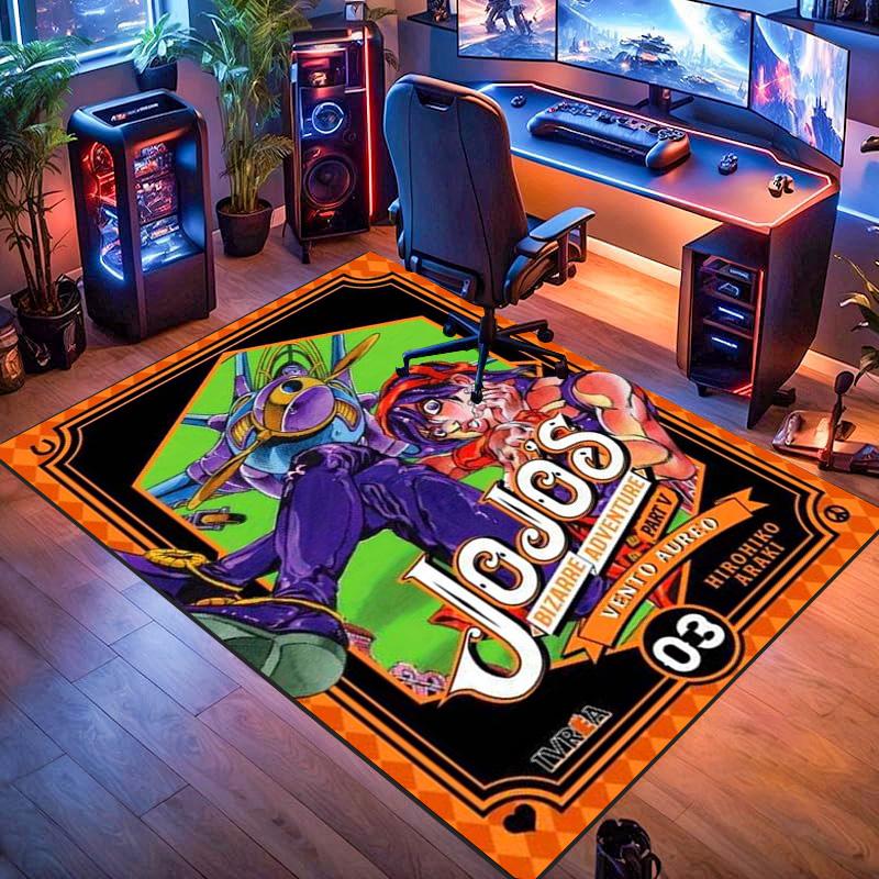 Vibrant Manga Artistry carpet floor mats Home Decor Bathroom mat Office chair cushion Art