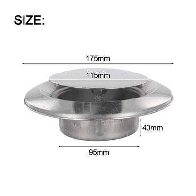 Round Stainless Steel Ceiling Air Vent Adjustable Exhaust Extractor for Efficient Ventilation In Home or Industry