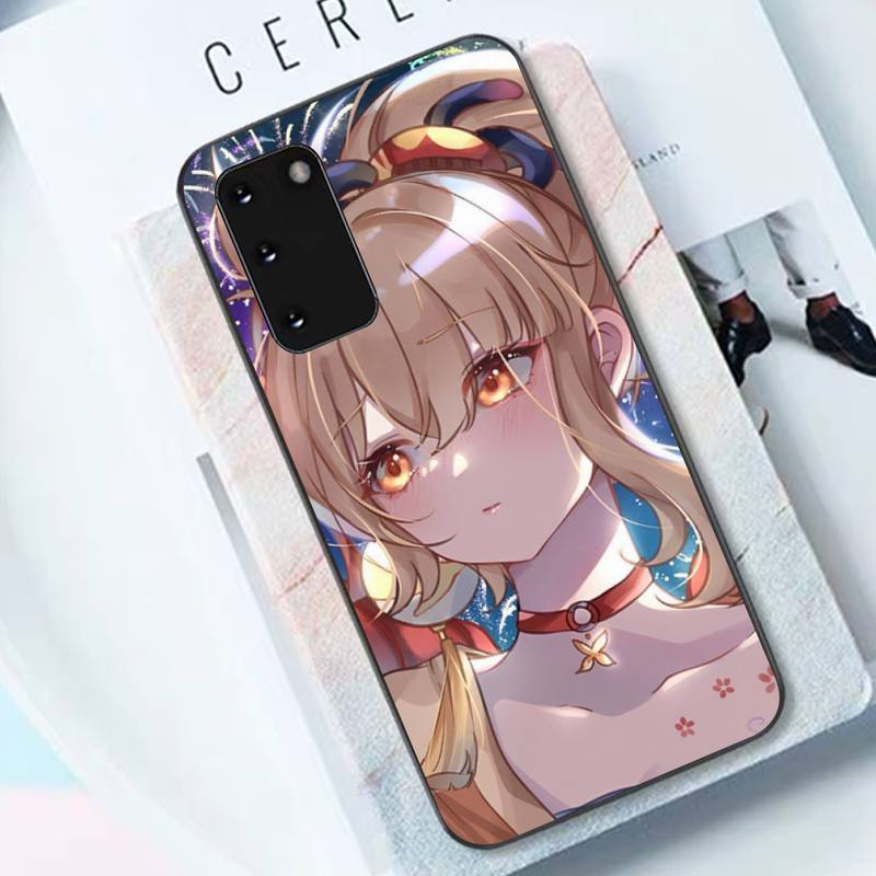 Etui na telefon Anime Genshin Impact Yoimiya dla Samsunga S10 21 20 9 8 plus lite S20 ULTR 7edge