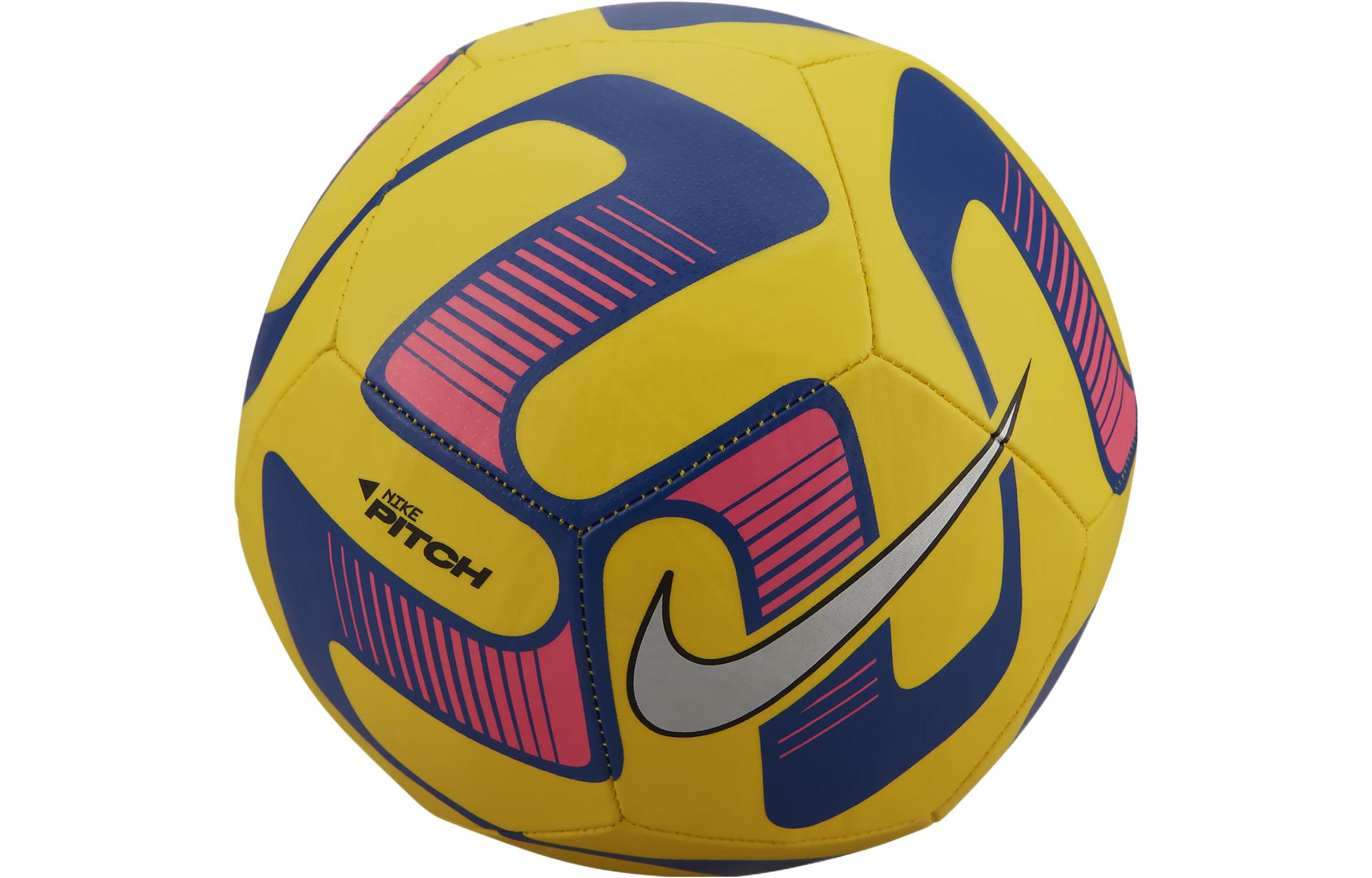 Nike Size 5 Ball Soccer Ball PVC Hand Stitched Soccer Ball Unisex Yellow, Old Royal, Metal Silver DN3600803 Size 5 Ball