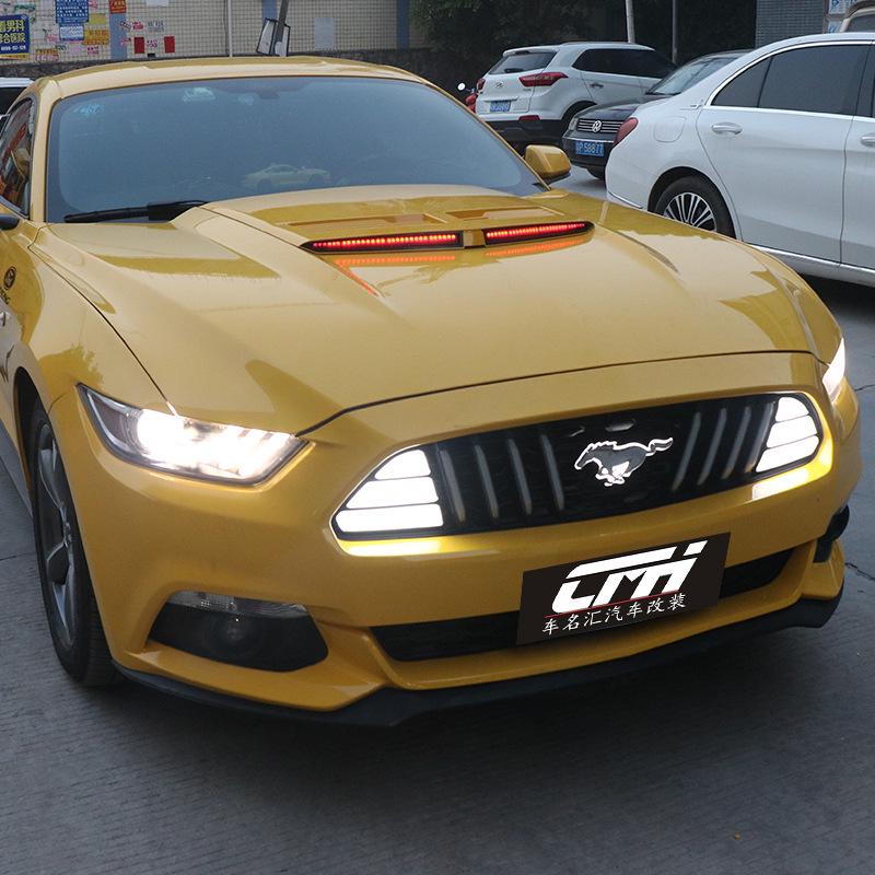 15-17 Ford Mustang Remote-Control Armor Grille with Lights