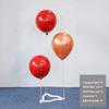 Plastic Balloon Support Holder White Balloon Stand Set Durable Party Balloon Holder  Birthday Party