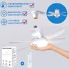 40w Low Floor LED Ceiling Fan Light with Remote Control E27 Socket Fan Light Wood Color 6 Blade Silent Fan Lighting Dimmable Fan