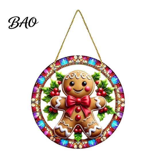 Xmas Tree Hanging Charms Christmas Ornaments, Acrylic Festive Pendants with Lanyard for Ornaments Holiday Party Home Decoration, Indoor Scene