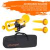 PInstruments Kunststoff-Blasinstrument Trompete pTrumpet Bb Ton Leichtes, äußerst langlebiges ABS Biocoat Antibakteriell PTRUMPET1Y Gelbe Tasche &