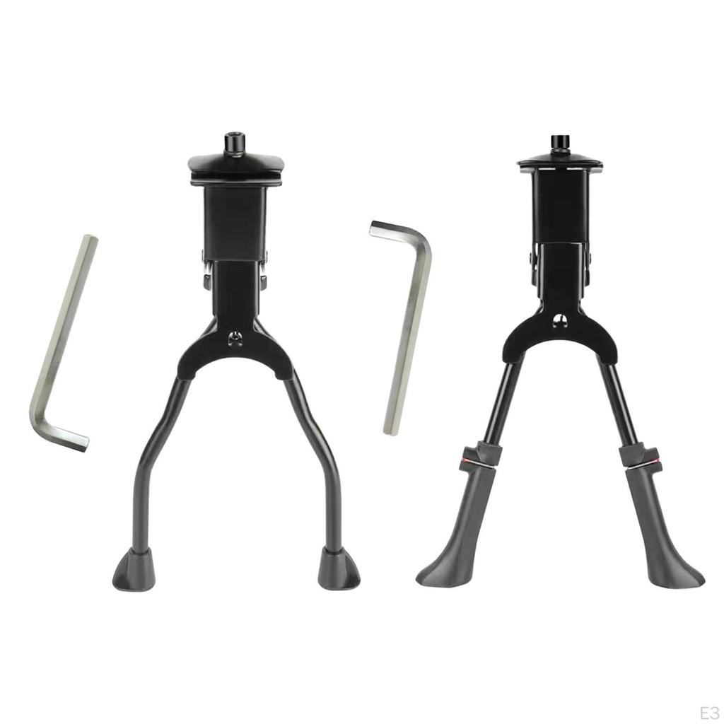 Double Leg Bike Kickstand Bicycle Kick Stand Metal Bicycling Trips Anti Slip, Side Support