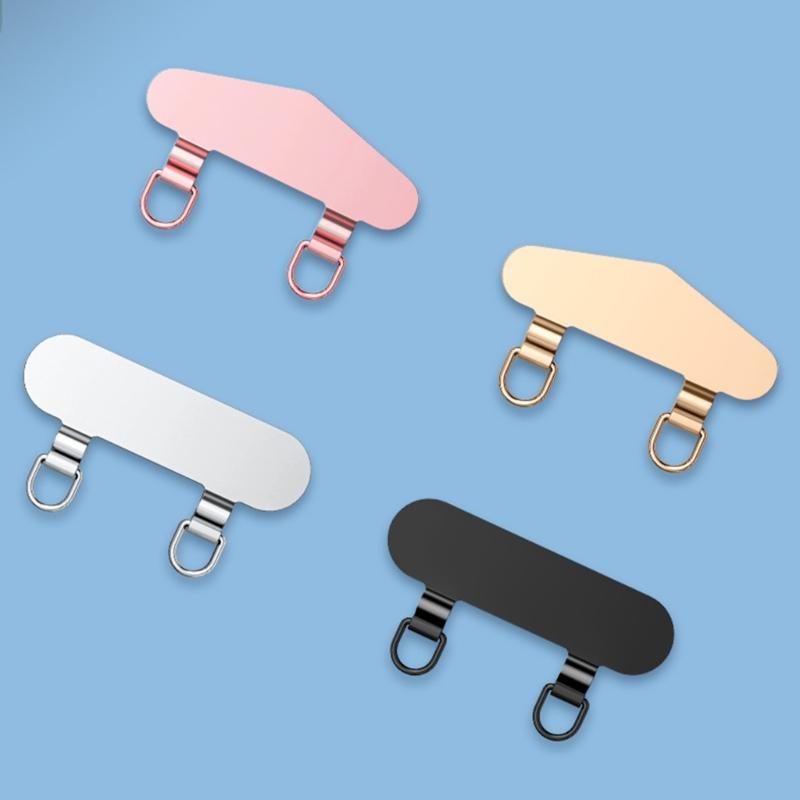 Antilost Phone Grip Pad Clip With Double Chain, Easy Carry Suitable for Mobiles and Key, Secure Attachment, Outdoor Use