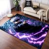 "Blindfolded Hero with Purple Aura" Patterned carpet, suitable as a non slip play mat for the living room and bedroom sofa