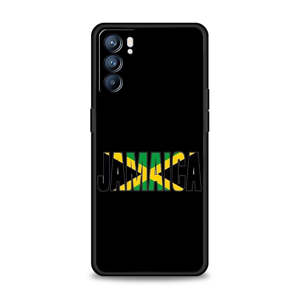 Handyhülle für Oppo Reno13 Reno12 Reno11 F Reno10 Pro A54 A53 A95 A76 A74 A57 A98 A80 A79 5G A78 4G Hülle Jamaika Nationalflagge