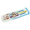 OSK Thomas the Tank Engine Trio Cutlery Set (CT-20) - Includes Chopsticks, Spoon, and Fork - Made in Japan, Sliding Design, Dishwasher Safe, Easy to U