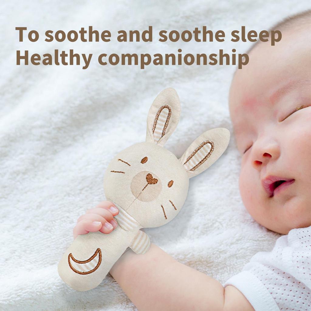 Promise Babe Stick Rattle Rattle Baby Fabric Organic Baby Shower Educational Toy for Newborns and Baby Gift Ring-Ring Toy, Toy, Cotton, Gift,