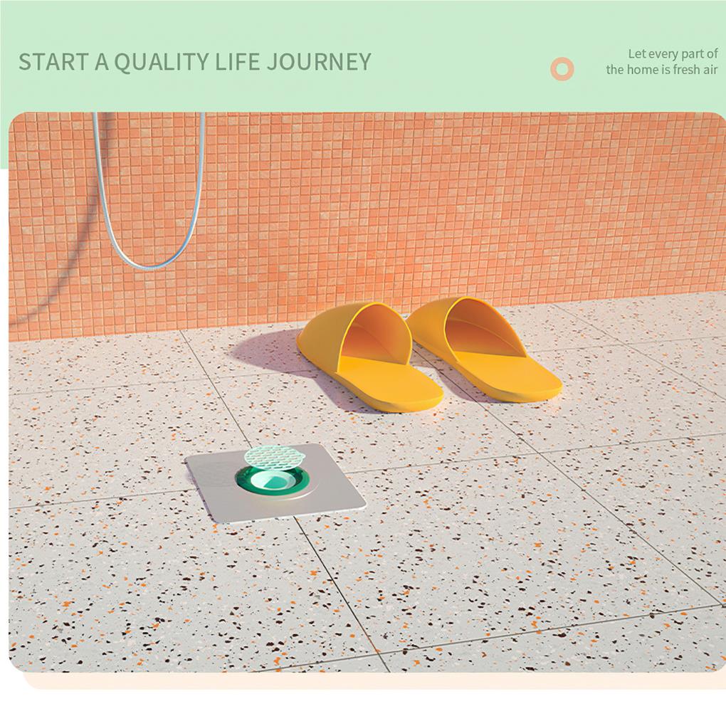 Floor Strainers Straining Cover Plug Bathroom Shower Anti-odor ABS Drain Core Anti-corrosion Water Filter with U-shaped Seal