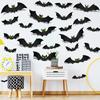 3D Bats Halloween Decorations Luminous Stickers Horror Atmosphere Scene Layout Wall Stickers