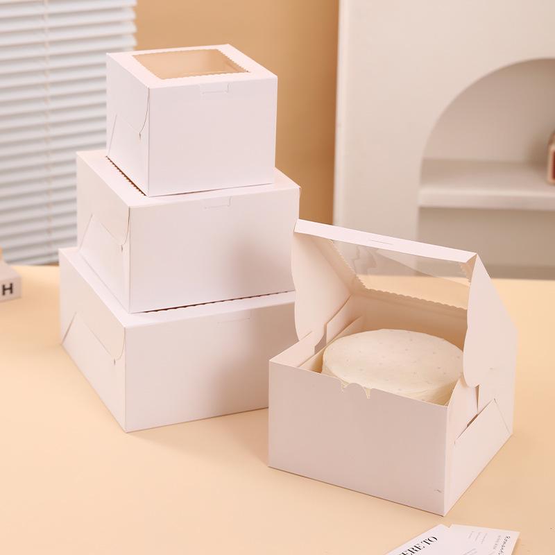 White Cardboard Windowed Cake and Pastry Box