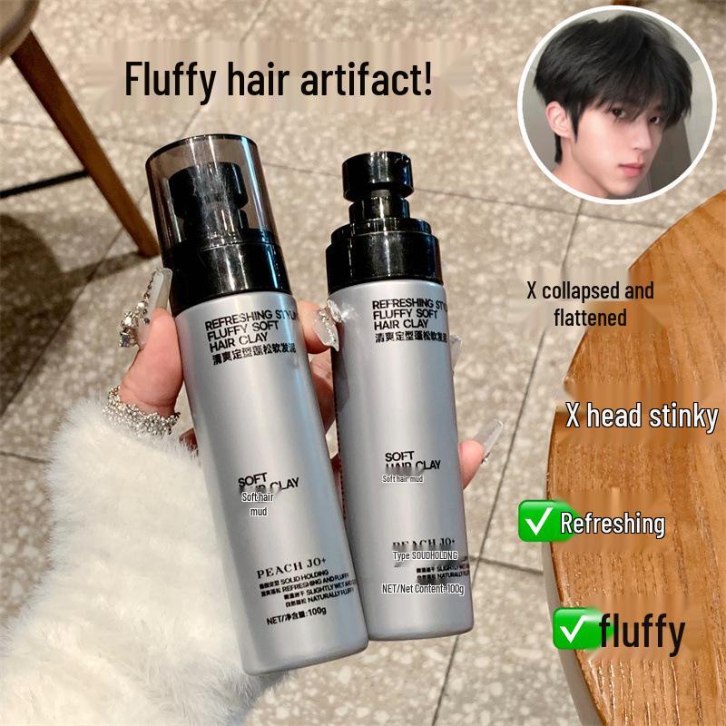 PEACHJO+ Men s Soft Matte Hair Clay Oil Styling Cream