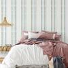 1pc Green Blue Herringbone Peel And Stick Wallpaper Self Adhesive Geometric Stripe Removable Contact Paper for Bathroom Decor
