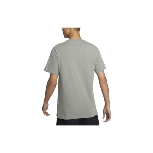Nike Letter Cartoon Casual Sports Short-Sleeve T-Shirt for Men Gray