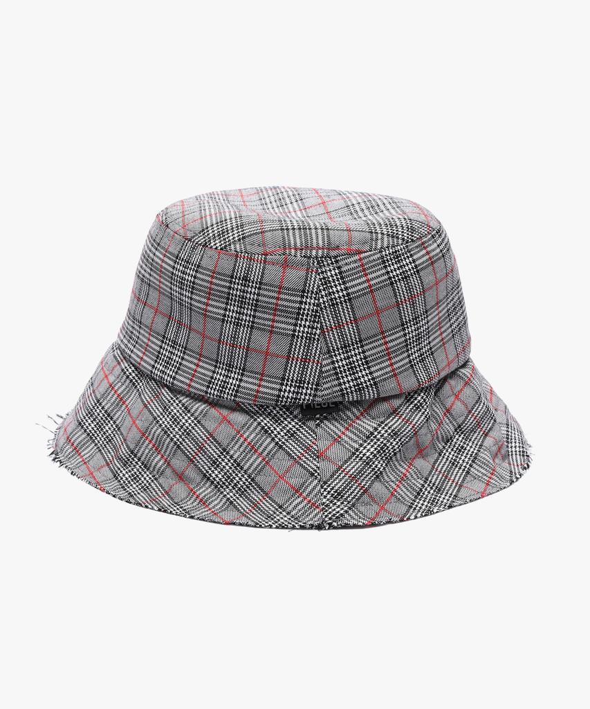 PEACE MAKER Glen Check Bucket (Black)