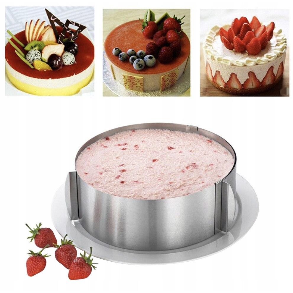 Adjustable Cake Pan 16-30cm Diameter 12cm Height Nonstick Expandable Baking Mold
