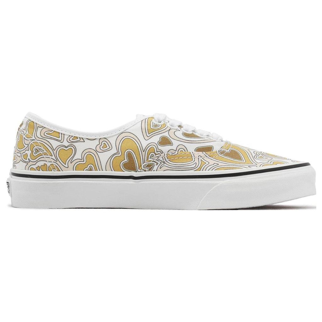 Vans Authentic Trippy Hearts Unisex Sneakers Tan Trippy-Hearts-Multi White VN0A5KS9JBW