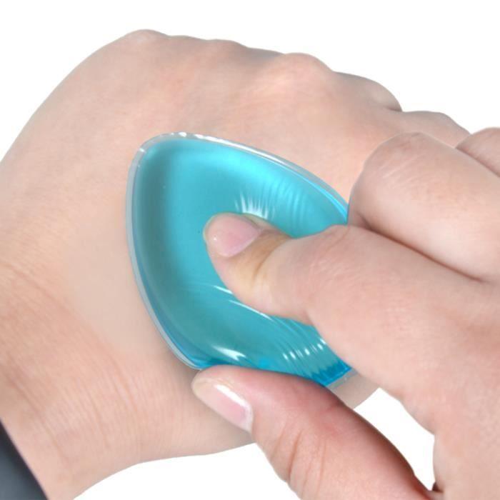 Elera éponge de maquillage en silicone pour appliquer le fond de teint liquide et la Crème (5 pièces)