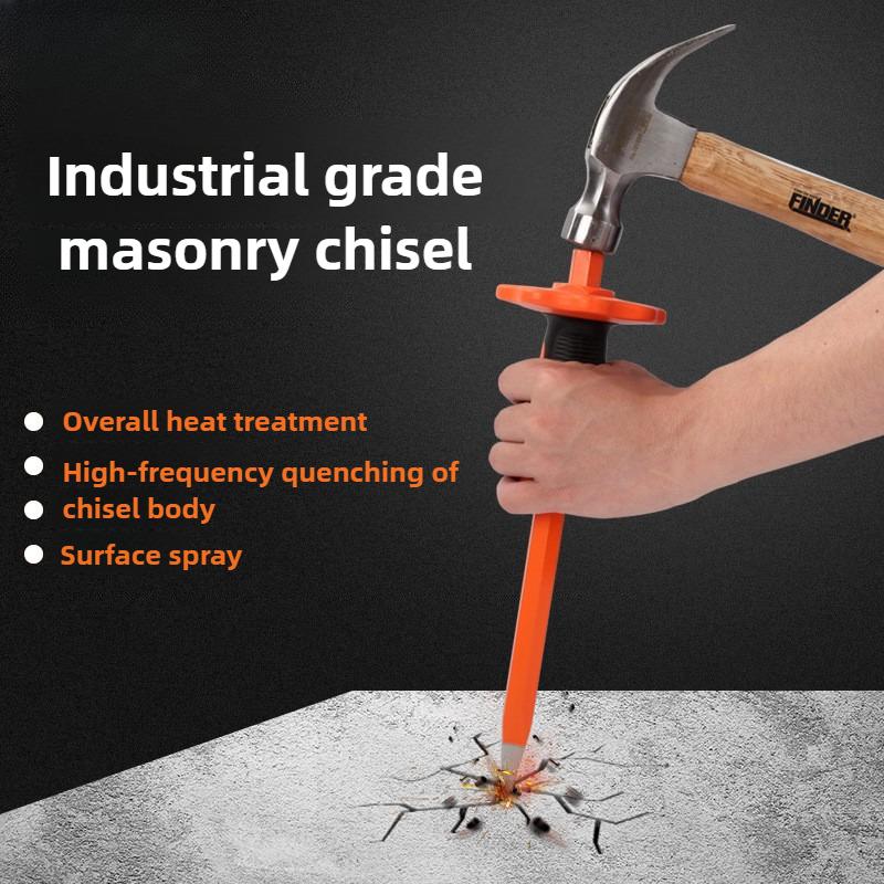 Carving Stone Chisel Durable Pointed Flat Chisel Manual Stone Ice Sculpture Construction Carving Tools Portable Hardware Tools Pointed Chisel