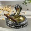 Cobra Shape Resin Ashtray Dark Style Design Home Office Desktop Ornament Animal Figurine Smoking Accessory Household Decor Gifts