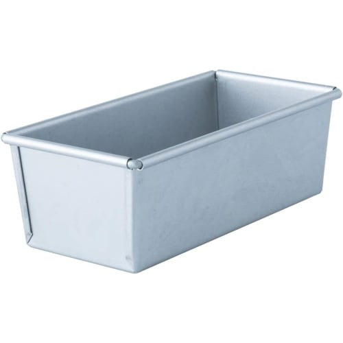 Tiger Crown Silver Cake Pan, 90 X 178 X 60 Mm, Fits 0.5 Loaf Ulster Pound, Small, Steel with Aluminum Plated Finish, 2311