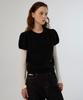 Sseomweeobeoteo Emma Half Puff Knit - Black